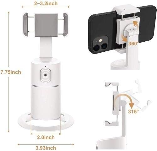 Schok Freedom Turbo XL Stand and Mount, Boxwave® [pivottrack360 Selfie Stand] מעקב פנים מעקב ציר עמד